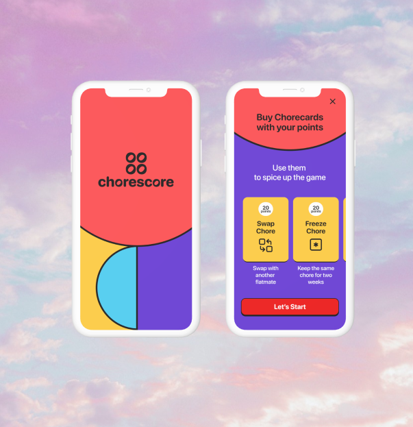 Chorescore onboarding and Buy Chorecards screen